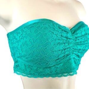 AERIE Strapless Bandeau in Green Size Medium